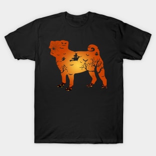 Pug Halloween Mens Womens T-Shirt